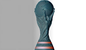 高精度大力神杯世界杯3D打印模型