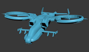 阿凡达战机3D打印模型