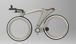 概念自行车3D打印模型