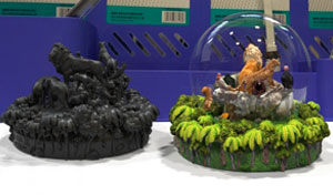 圣地亚哥动物园 纪念球 三维设计展示