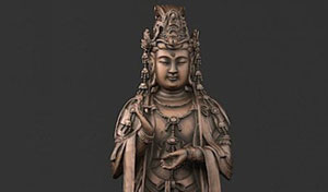 中式雕塑模型 观音菩萨